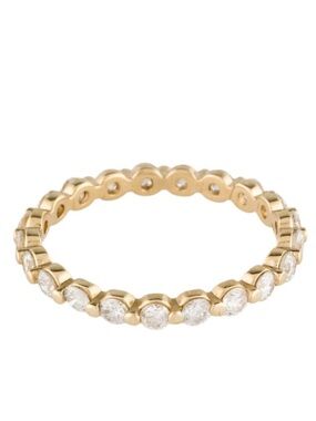 14K Diamond Eternity Band / Pinky Ring (5.25)